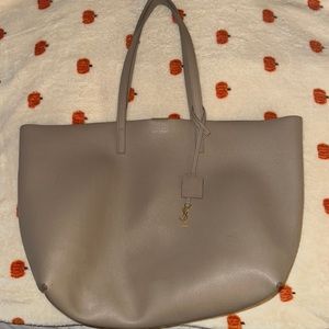YSL Large Leather Shopper